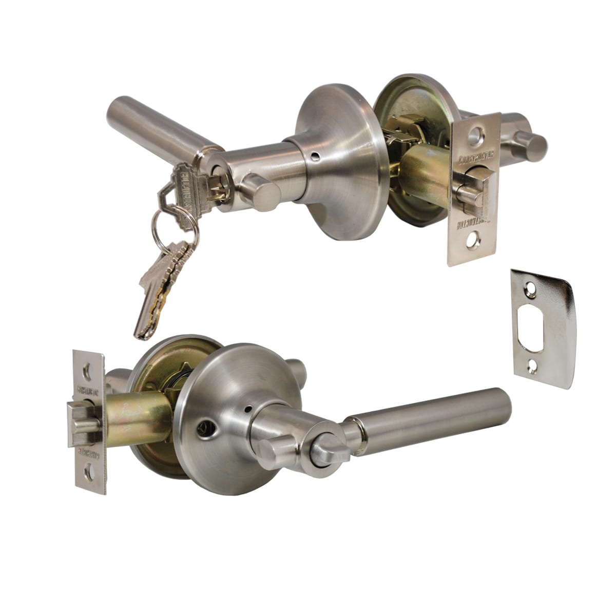 Shop Rondo Entry Lever Door Lock with Knob Handle Lockset Shop Rondo Entry Lever Door Lock with Knob Handle Lockset