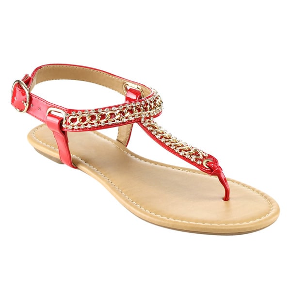 strappy flat thong sandals