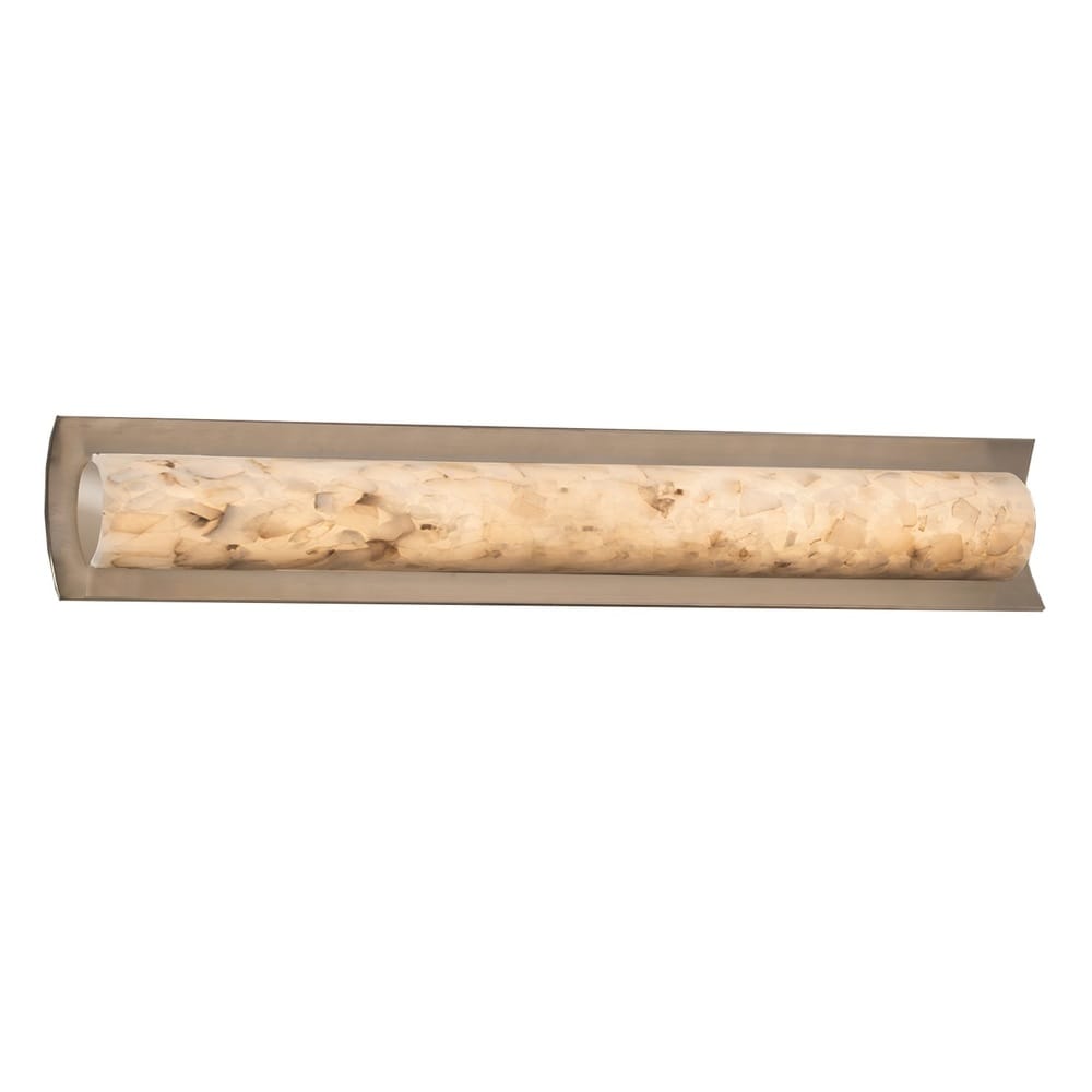 Justice Design Alabaster Rocks Lineate 30-inch Brushed Nickel ADA Wall/ Bath Bar