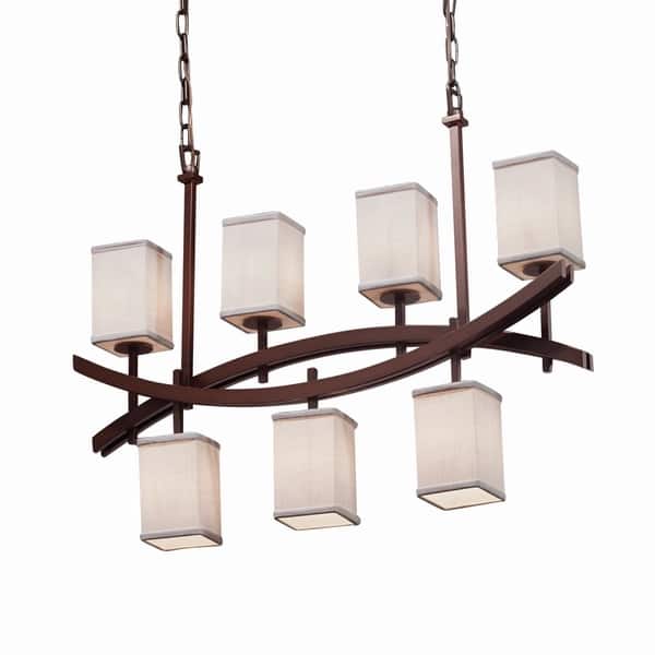 Justice Design Group Textile Archway 7 Light Dark Bronze Textile Archway 7 Light Dark Bronze