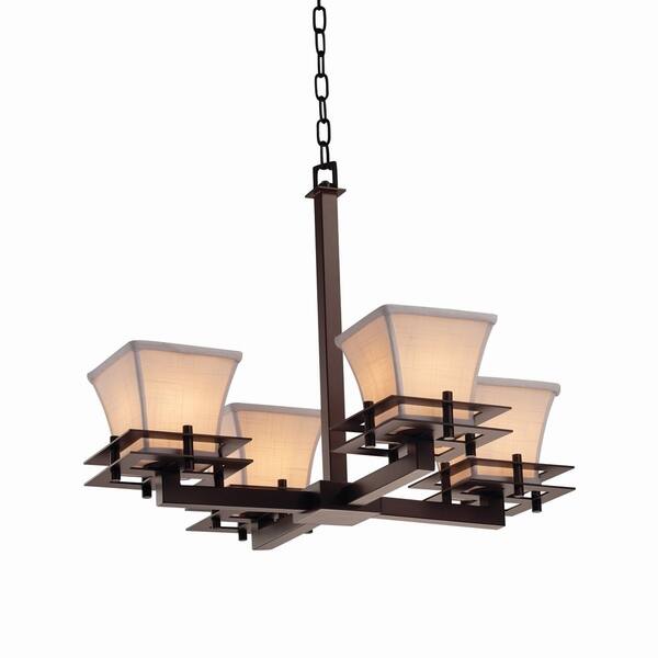 Justice Design Group Textile Metropolis 4 Light Dark Bronze Textile Metropolis 4 Light Dark Bronze