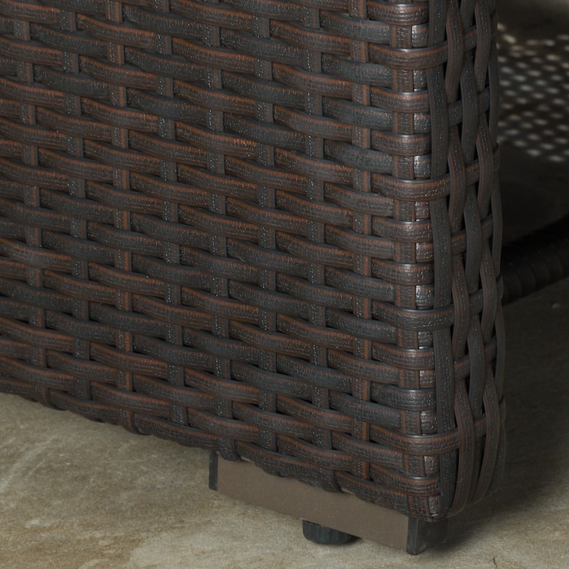Ostia Wicker Recliner with cushion by Christopher Knight Home