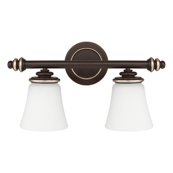 Shop Capital Lighting Asher Collection 2-light Champagne ...
