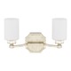 preview thumbnail 1 of 0, Olivia 2-light Winter Gold Bath/Vanity Light - Winter Gold - Winter Gold
