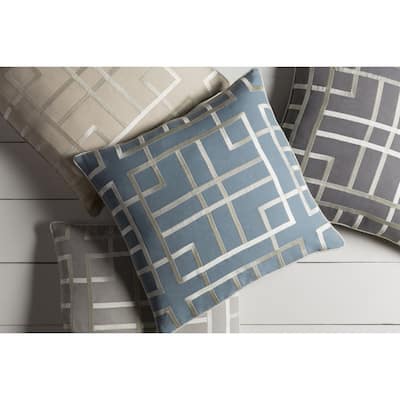 Decorative Lalita 22-inch Feather Down/Polyester Filled Throw Pillow