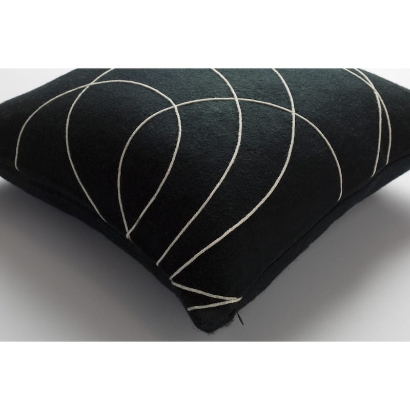 Decorative Liana 22-inch Feather Down/Polyester Filled Throw Pillow