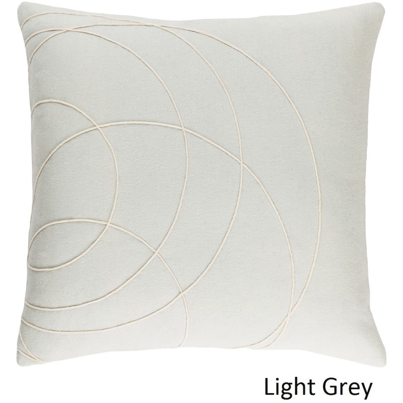 Decorative Liana 22-inch Feather Down/Polyester Filled Throw Pillow