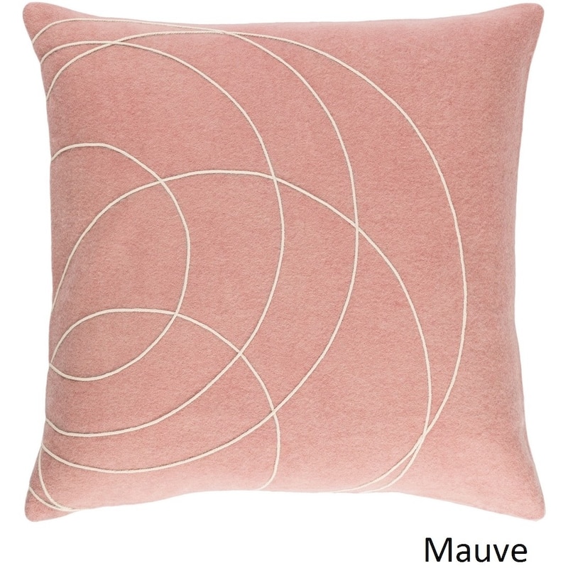 Decorative Liana 22-inch Feather Down/Polyester Filled Throw Pillow