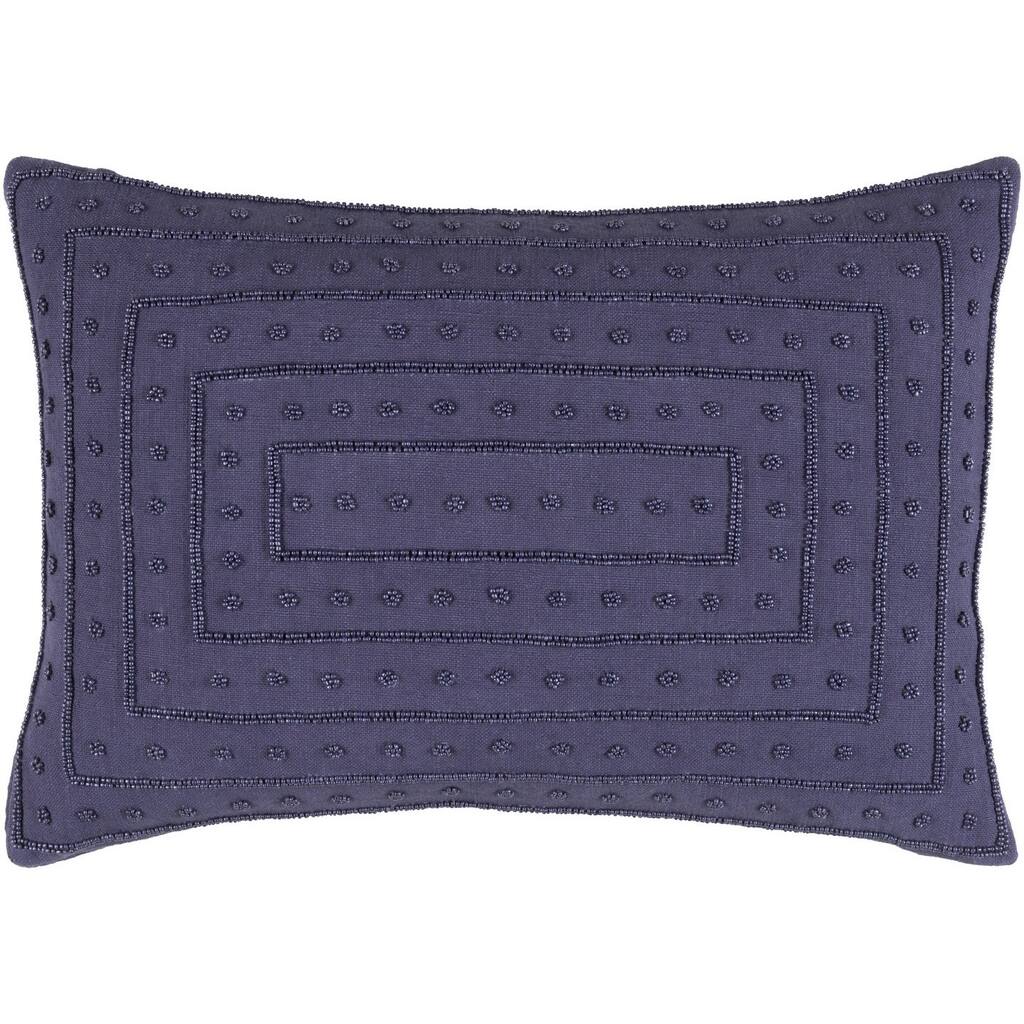 Decorative Kemi Feather Down/Polyester Filled Throw Pillow (13 x 20)