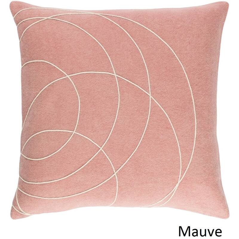 Artistic Weavers Decorative Liana 18-inch Feather Down/Polyester Filled Throw Pillow - Down - Mauve