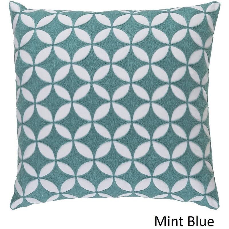 Decorative Kristen 18-inch Feather Down/Polyester Filled Throw Pillow