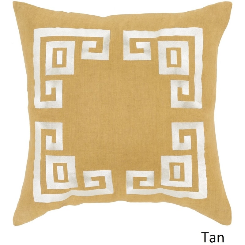 Decorative Kourou 18-inch Feather Down/Polyester Filled Throw Pillow