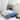Decorative Hutchence Blue and Cream Throw Pillow or Cover
