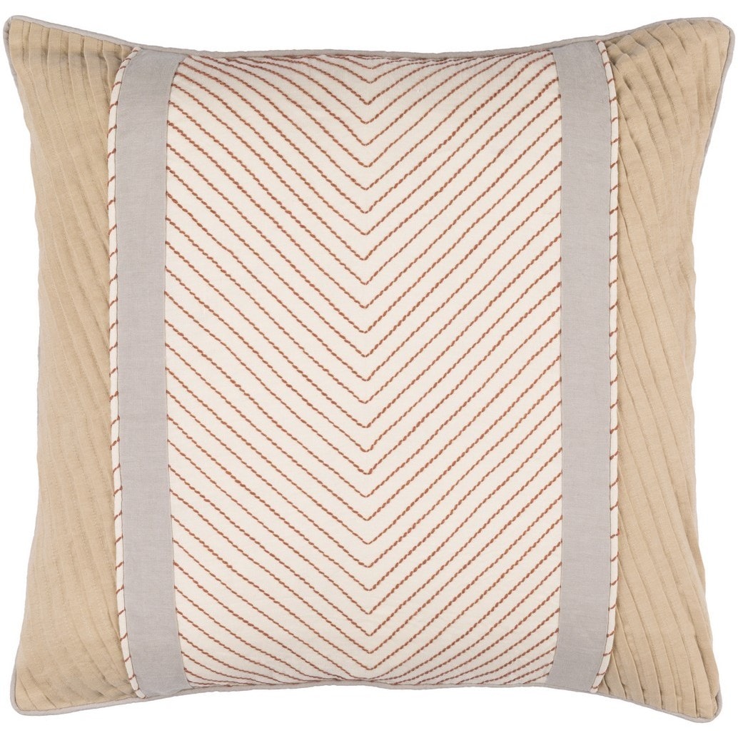 Decorative Haru 20-inch Feather Down/Polyester Filled Throw Pillow