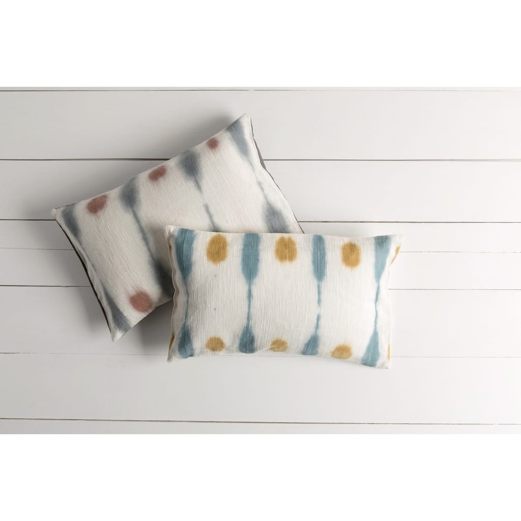 Decorative Hazebrouck Feather Down/Polyester Filled Throw Pillow (22 X 14)