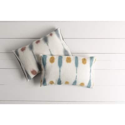 Decorative Hazebrouck Feather Down/Polyester Filled Throw Pillow (22 X 14)