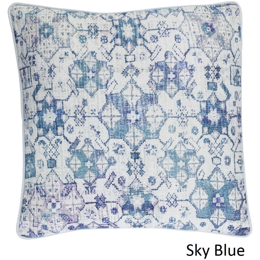 Decorative LasVegas 20-inch Feather Down/Polyester Filled Throw Pillow