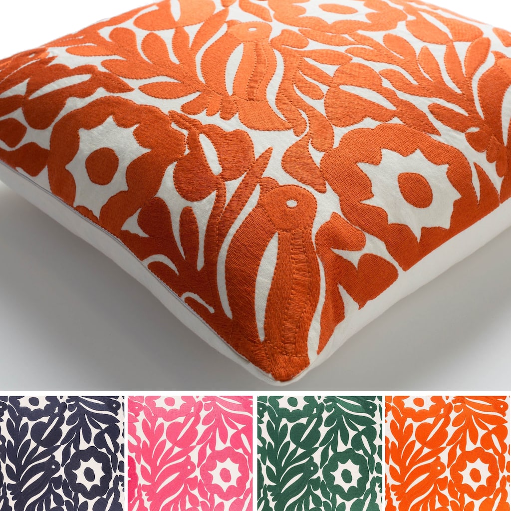 Decorative Lami 20-inch Feather Down/Polyester Filled Throw Pillow