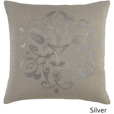 Decorative La Rochelle 20-inch Feather Down/Polyester Filled Throw Pillow