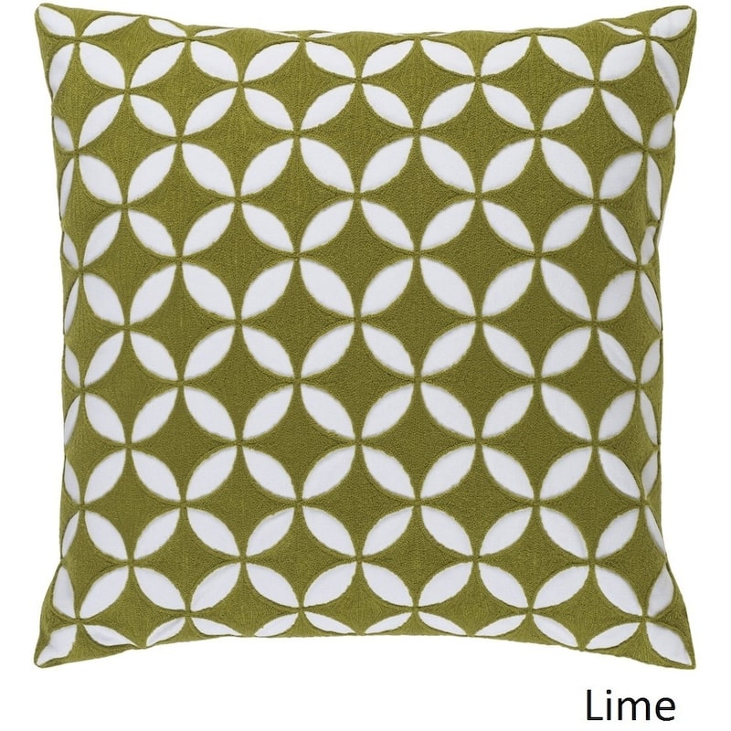 Decorative Kristen 22-inch Feather Down/Polyester Filled Throw Pillow
