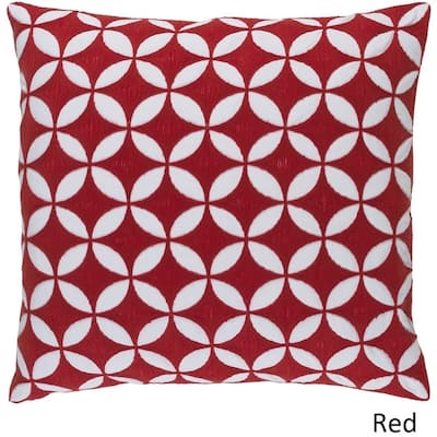 Decorative Kristen 22-inch Feather Down/Polyester Filled Throw Pillow