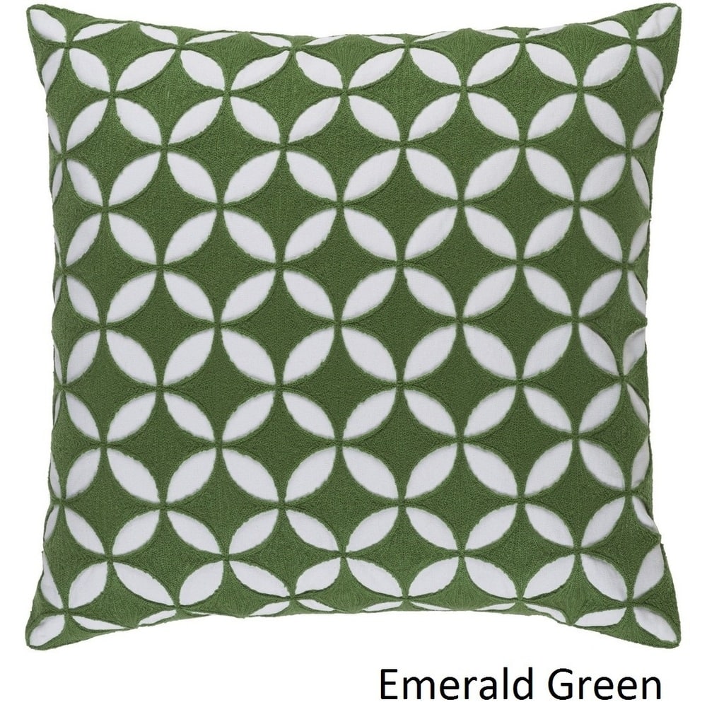 Decorative Kristen 22-inch Feather Down/Polyester Filled Throw Pillow