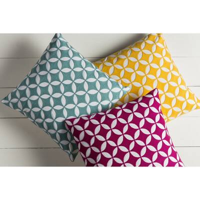 Decorative Kristen 22-inch Feather Down/Polyester Filled Throw Pillow