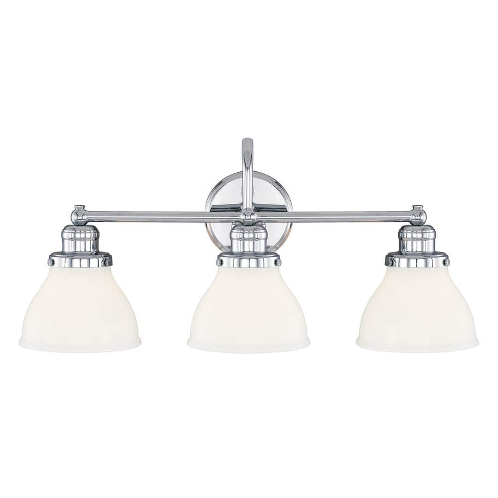 Baxter 24-inch 3-light Bath/ Vanity Light w/ Milk Glass