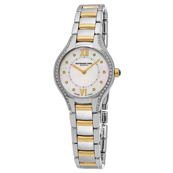 Raymond Weil Women's 5127-SPS-00985 'Noemia' Mother of Pearl Dial Two ...