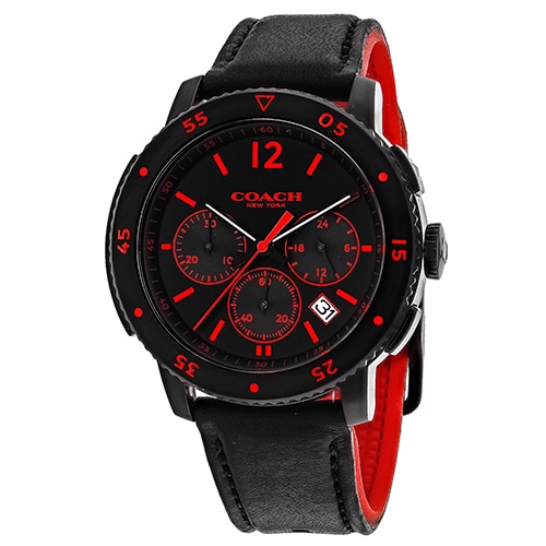 black men's coach watch