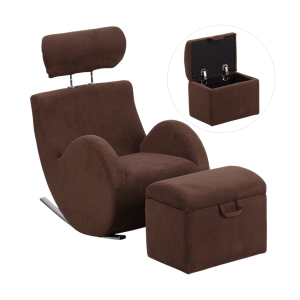 kids leather rocking chair