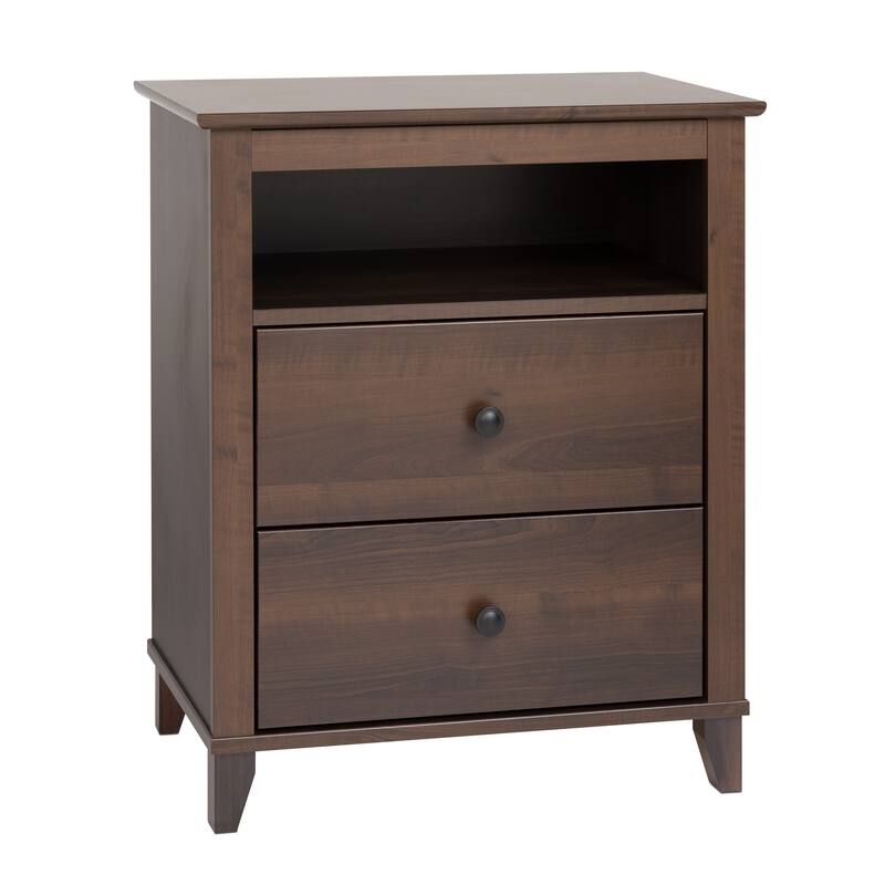 2 Drawer Accent Table in Dark Brown