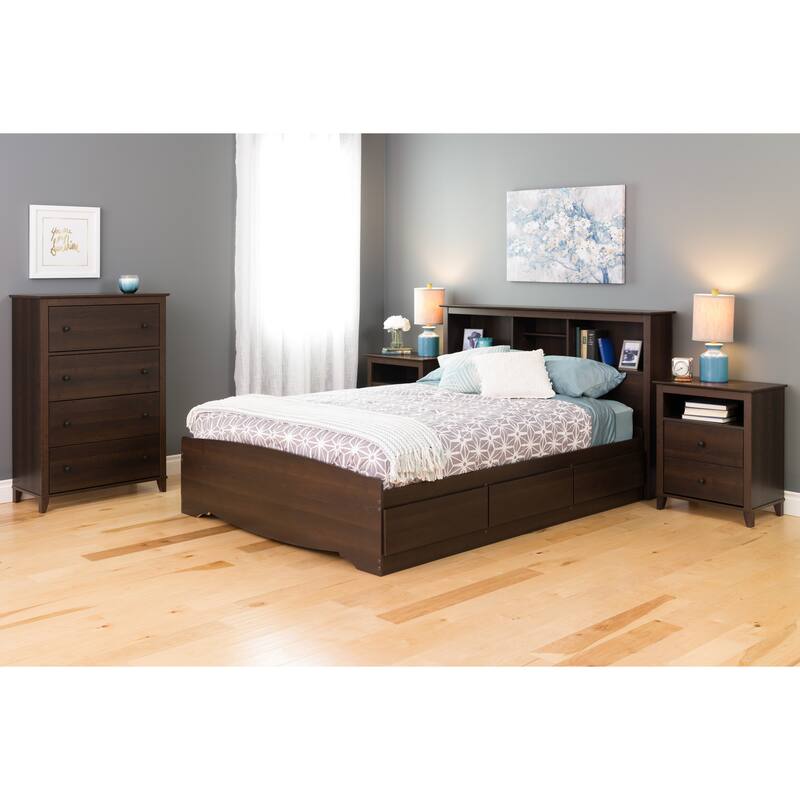2 Drawer Accent Table in Dark Brown