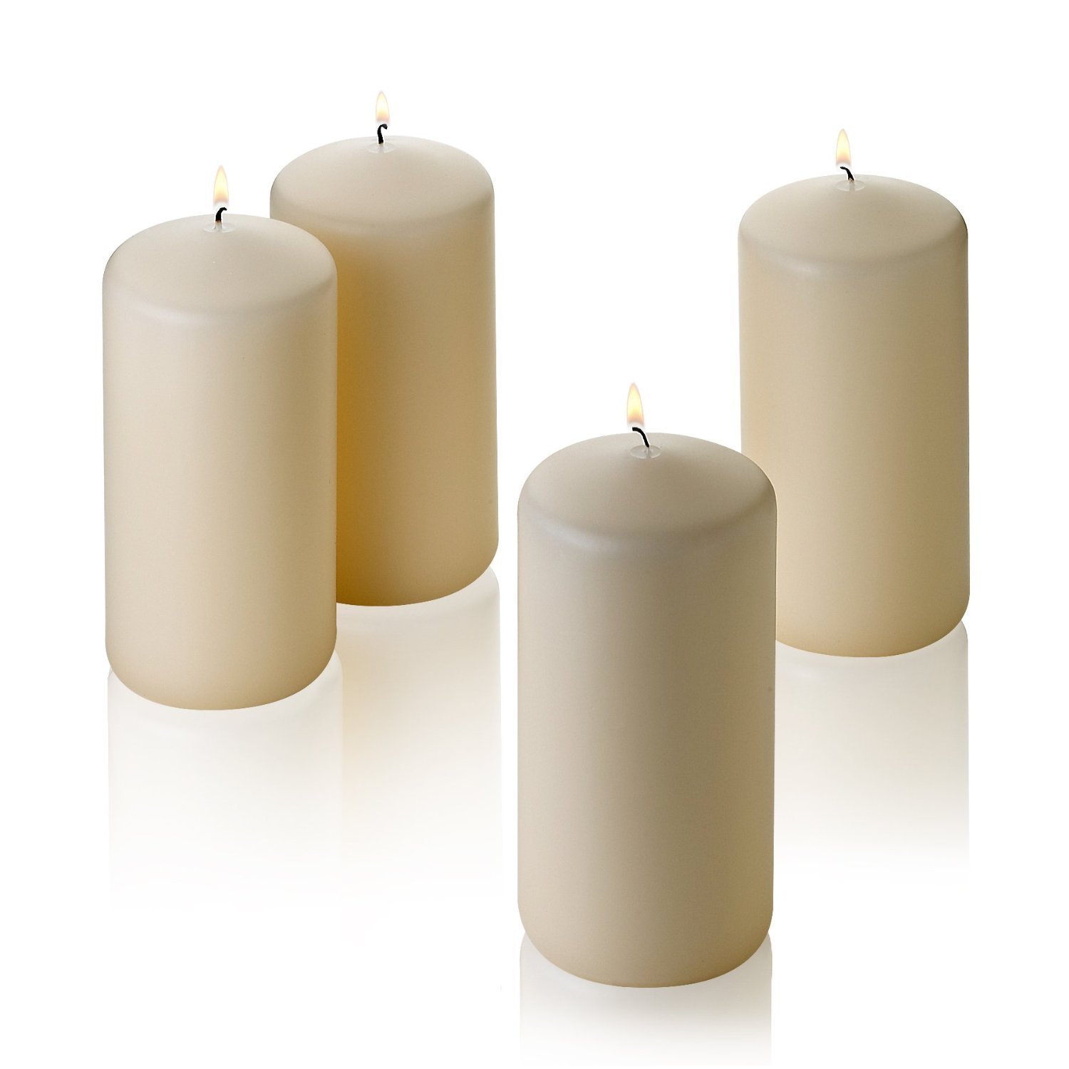 4 Citronella Scented Pillar Candles 2" Inch Wide X 6" Tall wedding