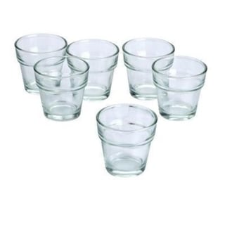 Clear Glass Flower Pot Votive Candle Holders (Set of 72)