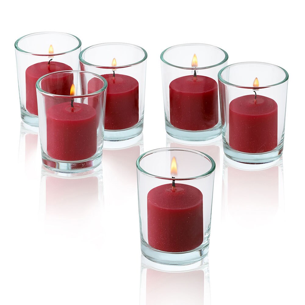 Round Glass Votive Candle Holders, Set of 36 - Candle Accessories