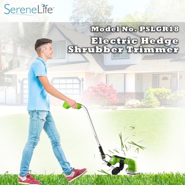 Serenelife battery grass discount cutter