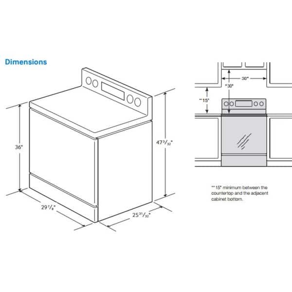 Samsung 30-inch Freestanding Electric Range - Stainless Steel - Bed ...