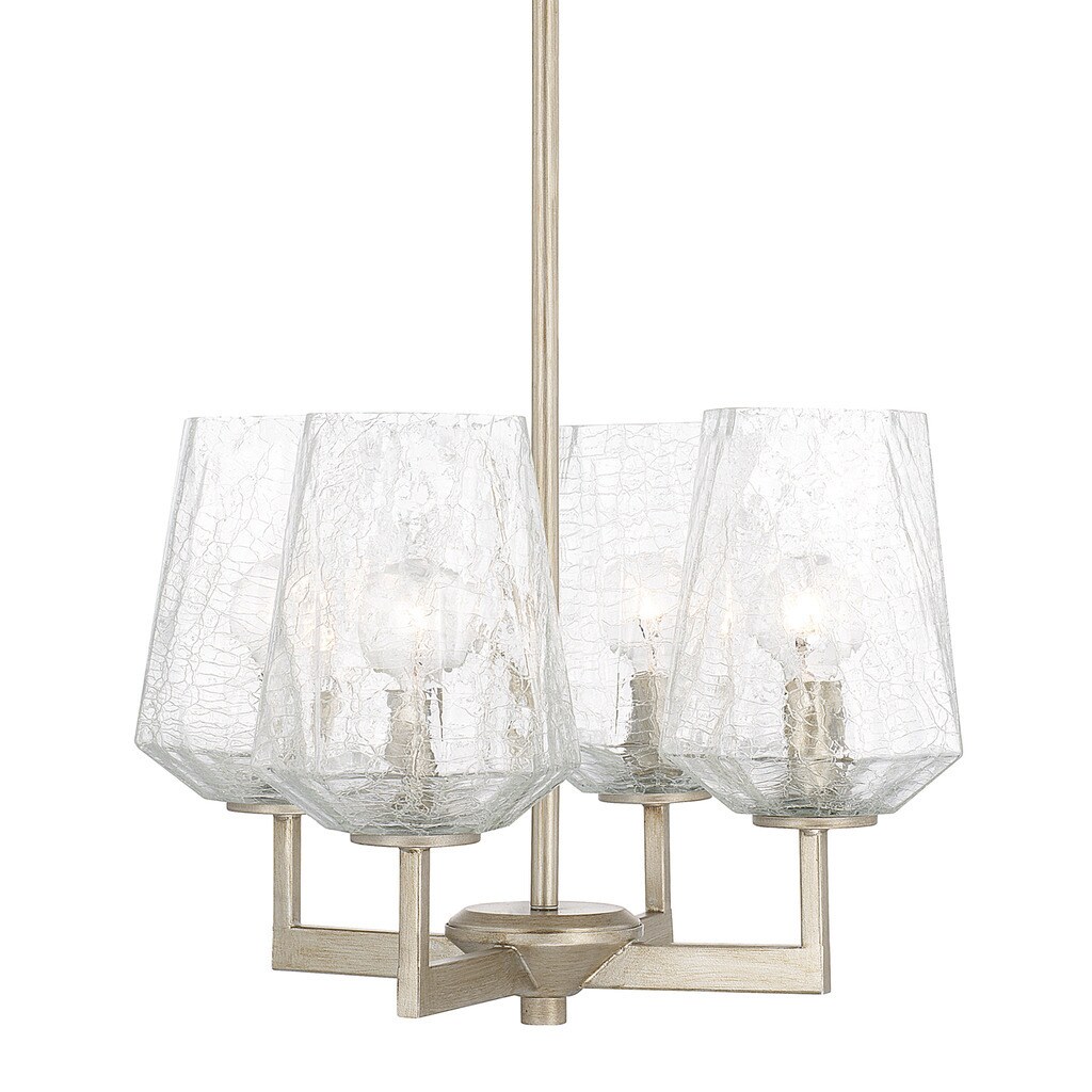 Arden 4-light Brushed Silver Petite Chandelier - Chandeliers For Bedrooms by Overstock.com