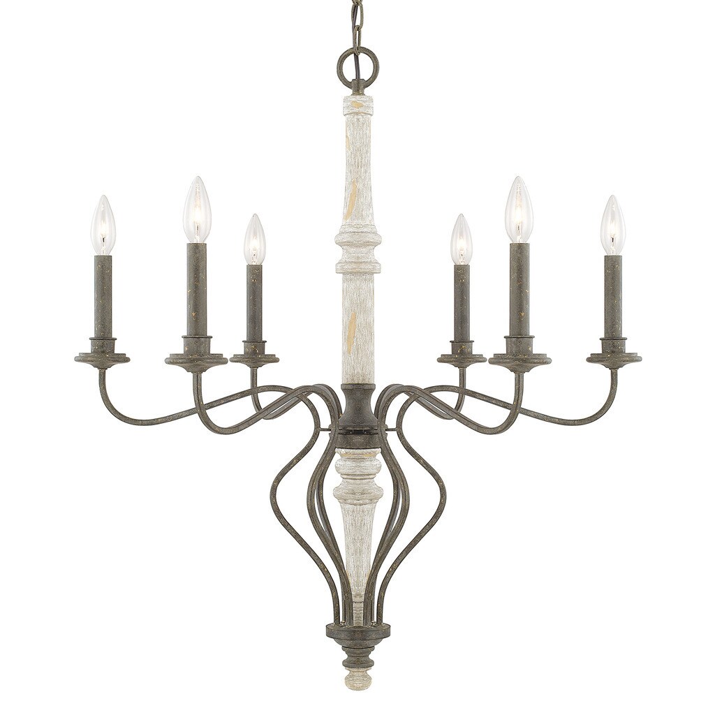 Nora 6-light French Country Chandelier - Chandeliers For Bedrooms by Overstock.com