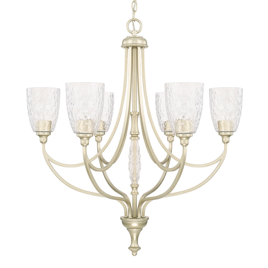 Seaton 6-light Soft Gold Chandelier - Soft Gold - Chandeliers For Bedrooms by Overstock.com