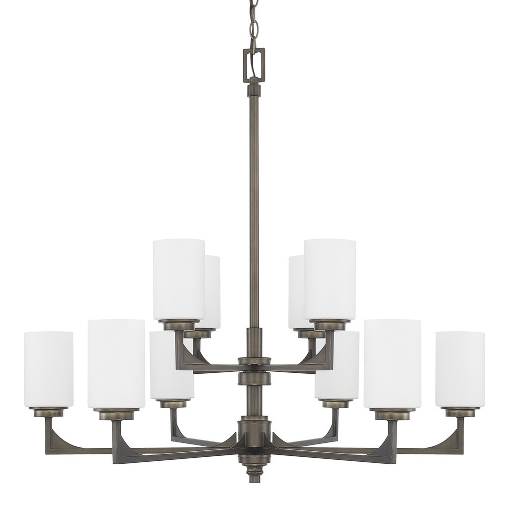 Flynn 10-light Gunmetal Chandelier - Chandeliers For Bedrooms by Overstock.com