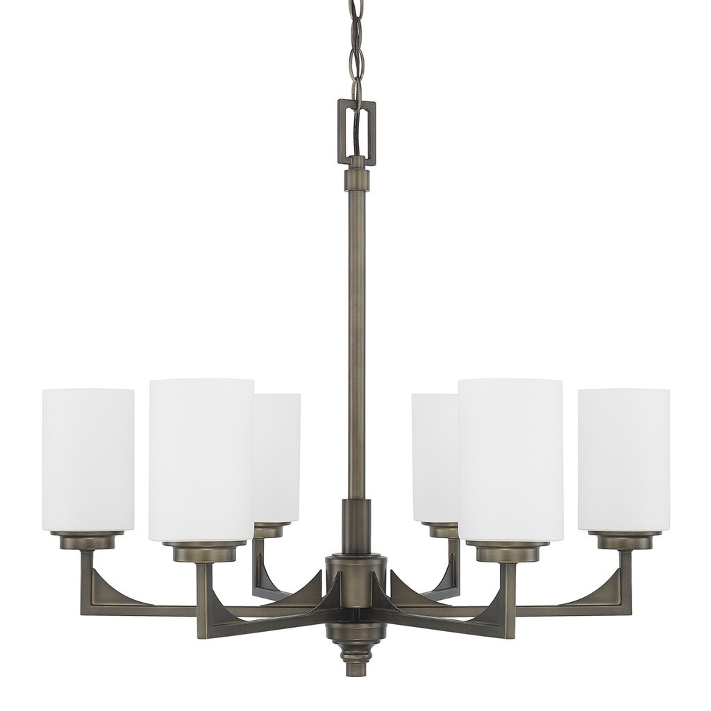 Flynn 6-light Gunmetal Chandelier - Chandeliers For Bedrooms by Overstock.com