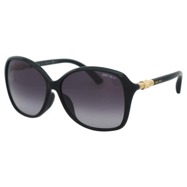 Jimmy Choo Glossy Black Square Sunglasses ARIANA | Black Square Frame Sunglasses | JIMMY CHOO main image 4