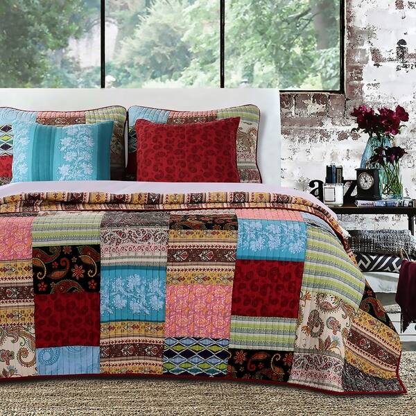 Greenland Home Fashions Bohemian Dream Bonus 5-piece Quilt Set