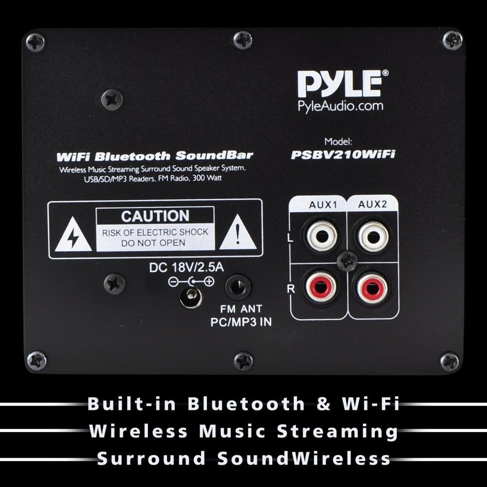 pyle 300 watt bluetooth soundbar