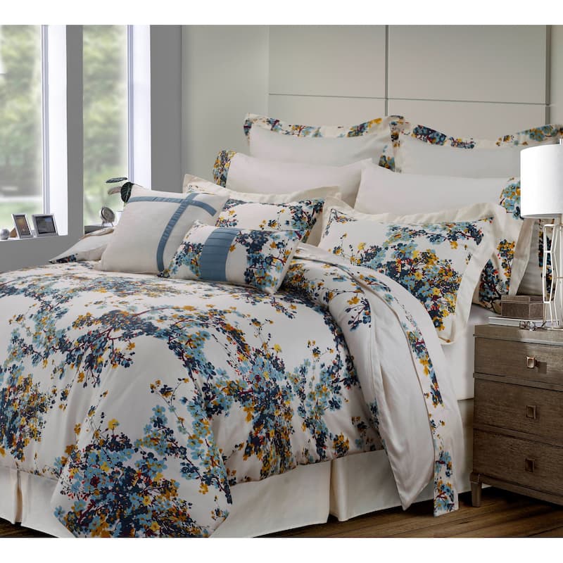 Casablanca Cotton 12-piece Bed in a Bag with Deep Pocket Sheet Set - Queen