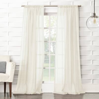 Buy Cream Rod Pocket Curtains Drapes Online At Overstock Our