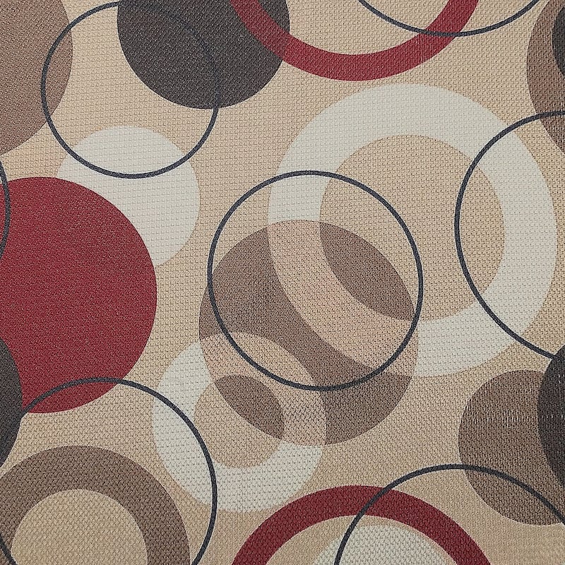 No. 918 Jetta Grommet Woven Print Window Curtain Panel (Single Panel), Single Panel