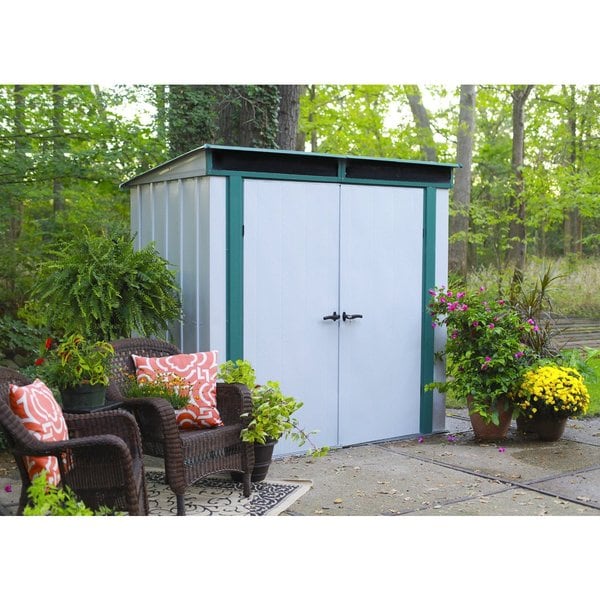 Arrow Euro-Lite Hot Dipped Galvanized Steel Shed (6' x 4 ...